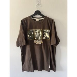2000s Ecko Unlimited Mocha Brown T Shirt Large Y2K Grunge Skater